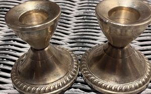 DUCHIN Creations Sterling Weighted Candle Stick Holders